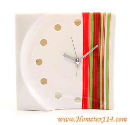 時(shí)尚瓷器桌鐘,夏季純白誘惑