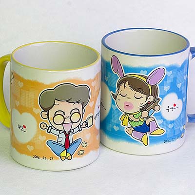 卡通情侶杯讓生活甜蜜又溫馨