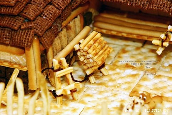 用餅干做的偉大建筑