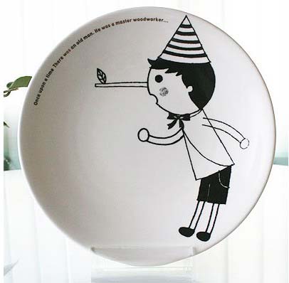 可愛的插畫瓷盤裝點情趣家居