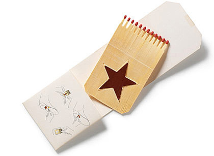 花瓣造型火柴都如此唯美