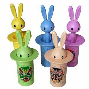 給你歡樂 可愛兔子牙簽筒