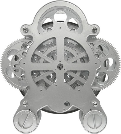 奇特的鐘最裸露齒輪鬧鐘