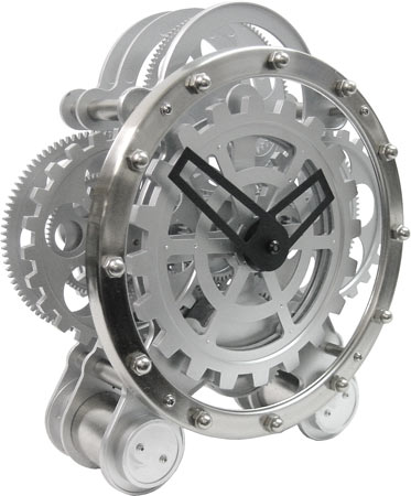 奇特的鐘 最裸露齒輪鬧鐘