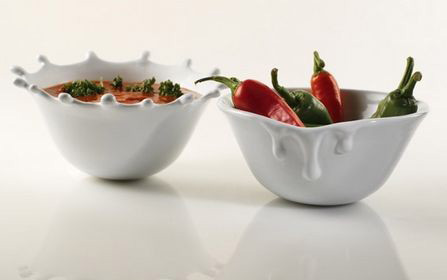 牛奶灑出來創意餐具設計