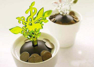 發財樹存錢罐眼前一亮