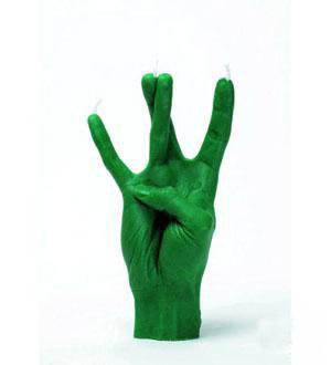 法國(guó)人氣仿真手型蠟燭