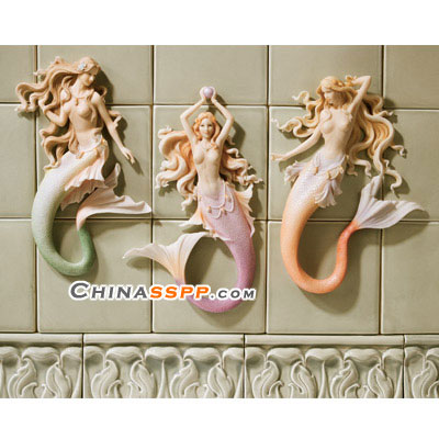 歐式風尚美人魚家居雕刻裝飾(一)
