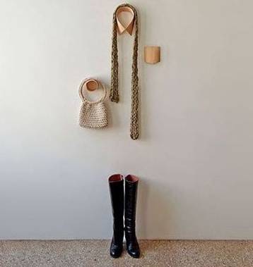 木質衣領形掛鉤家居創意