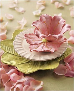 妖嬈韓式花樣餐具浪漫情調盡顯其中