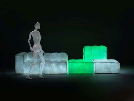 獨特風景可發光的奇妙沙發