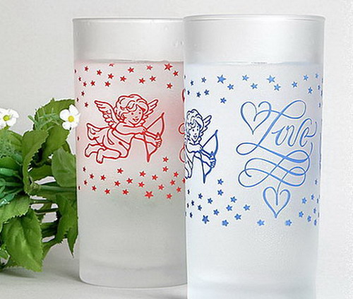 讓愛情甜蜜的磨砂情侶杯