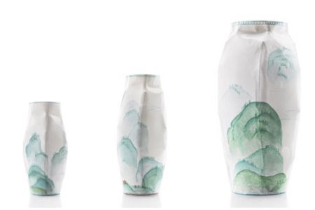 1 充滿美感的紙藝瓷器山水器皿