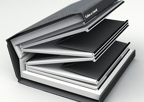 翻開書發(fā)現(xiàn)創(chuàng)意座椅