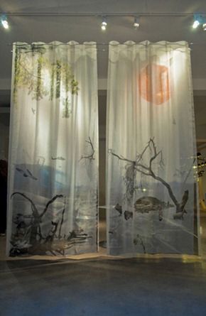 居家小情調(diào)創(chuàng)意3D景觀窗簾