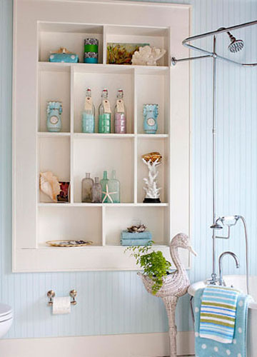 花樣百出的浴室收納柜