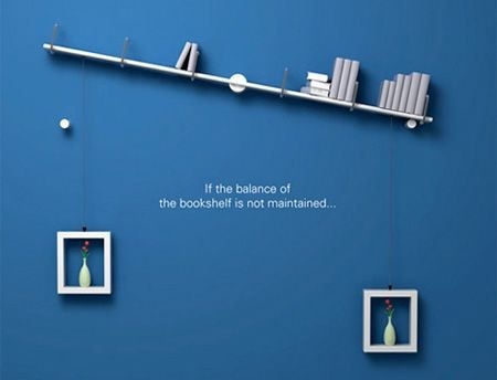 創(chuàng)意書架點綴五彩生活