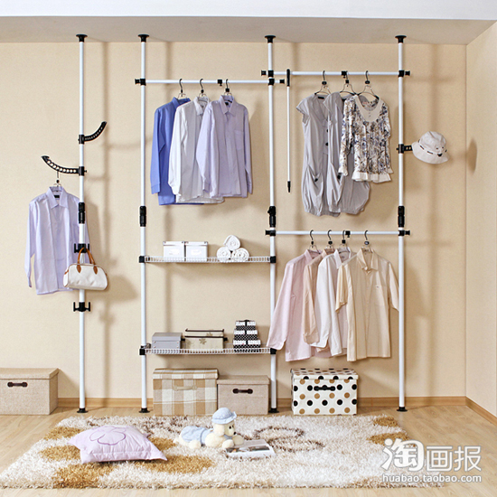 韓式衣柜DIY組裝創意擴容空間(上)