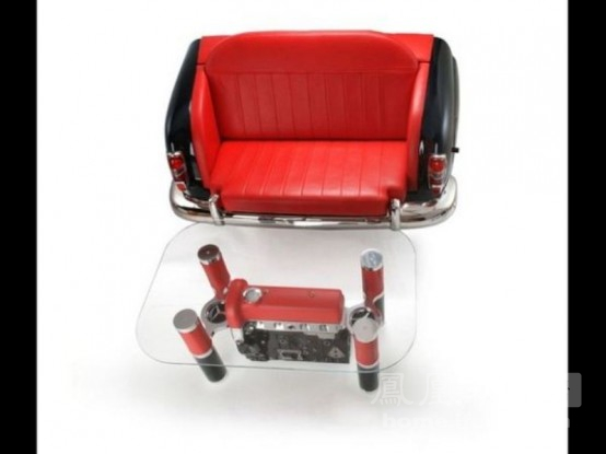 引擎顫動名車造型的沙發(fā)套裝(下)