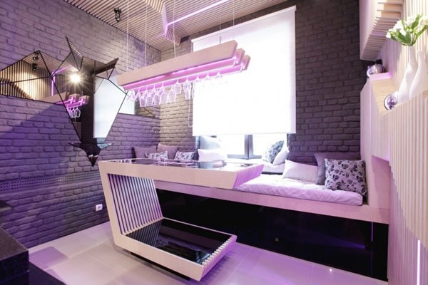 廚房也炫目動(dòng)感美學(xué)的餐廚設(shè)計(jì)