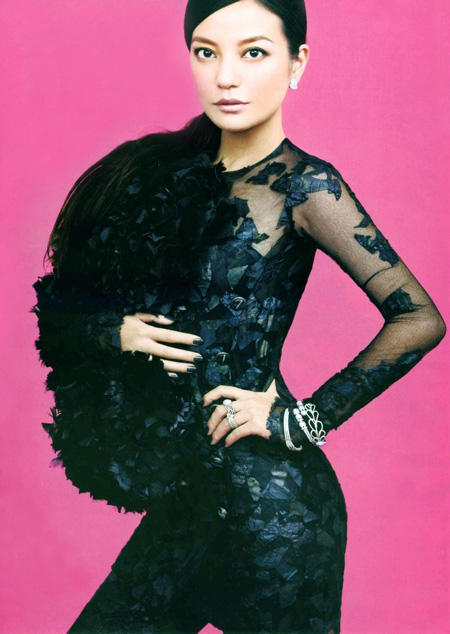 澳西奴代言人趙薇登悅己self12月封面