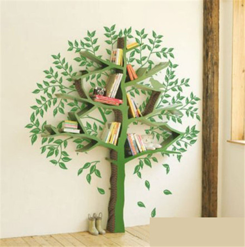 創意家居:活力樹枝書架