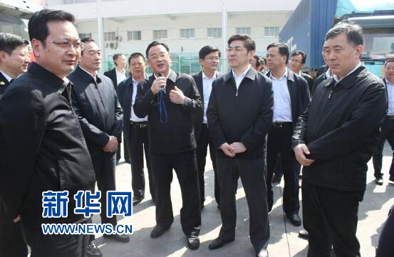 徐州黨政代表團參觀考察疊石橋國際家紡城